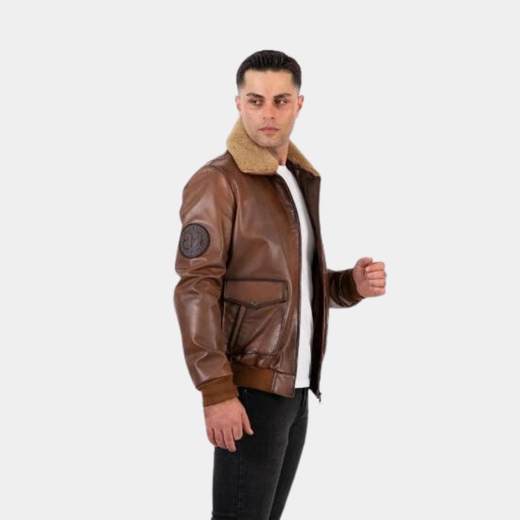 Новая специально разработанная мужская черная пилотная куртка из натуральной кожи, кожа ягненка, застежка-молния, куртка, повседневная верхняя одежда, умная одежда