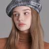 WHITE SANDS Purple Label Tartan Check Beret Marylebone