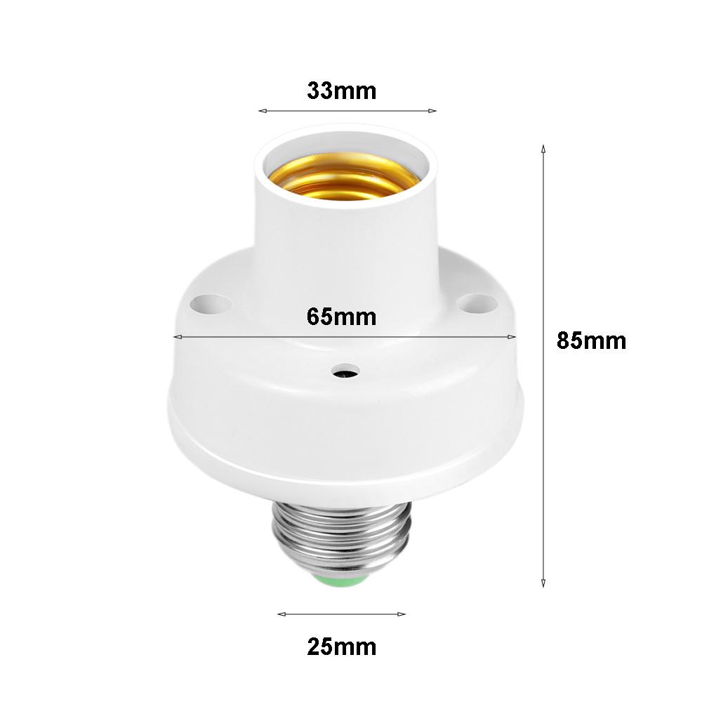 Умный дом Датчик Выключатель света PIR E27 Цоколь лампы Патрон патрона Адаптер Инфракрасный датчик движения человеческого тела Автоматический датчик Ночной светильник AC 85-265 В