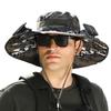 Outdoor Wide Brim Sun Hat With Solar Fan Hat, Men Sunscreen Sun Hat Built In 2 Solar Powered Fan Outdoor Fishing Hat For Beach Garden Outdoor Sports