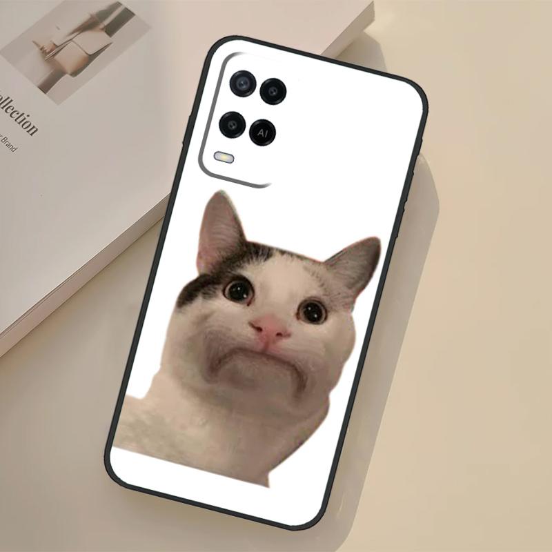 Мемное лицо Белуги Улыбающийся Чехол Для Oppo A17 A57 A77 A74 A54 A94 A78 A98 A18 A60 A80 A40 A38 A58 A96 A76 A16 A15 A5 Pro