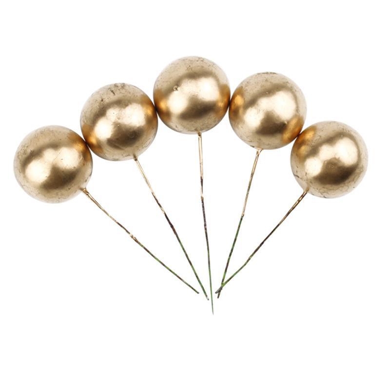 5 шт., золотой шар, серебряный шар, топпер для торта, декоративный плагин для торта «С Днем Рождения»