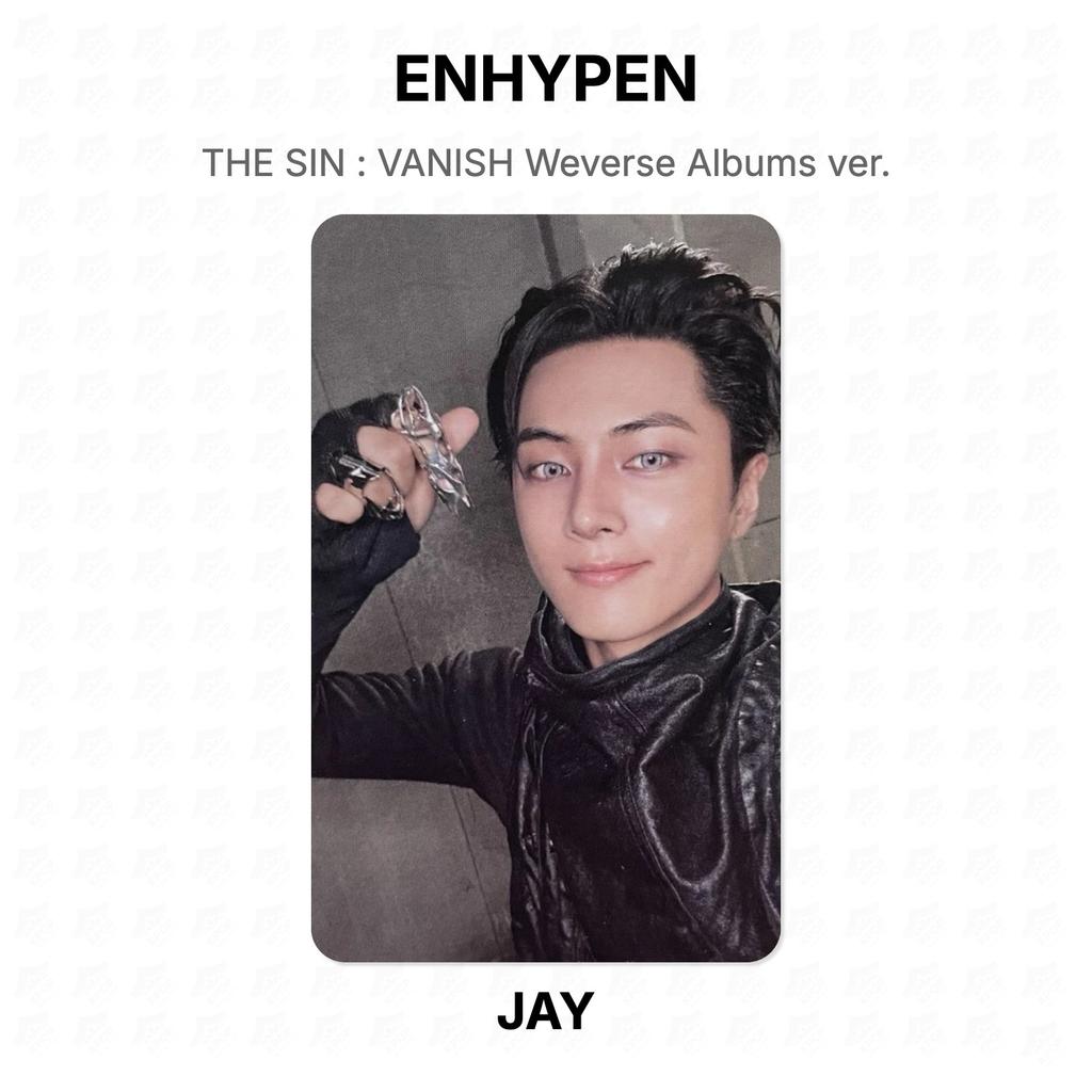 ENHYPEN ГРЕХ : VANISH Weverse Albums версия. Официальная фотокарта