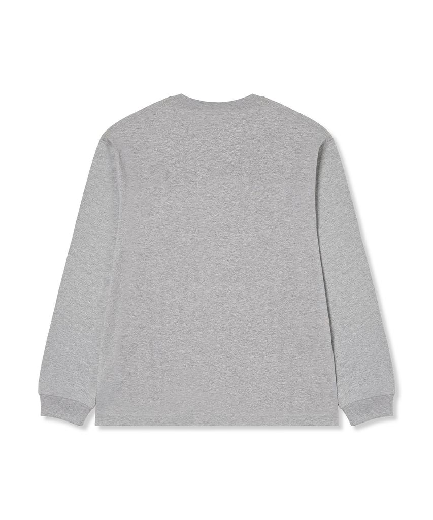 CHAMPION C Logo Oversized Jog Tag Long Sleeve T-Shirt Medium Grey