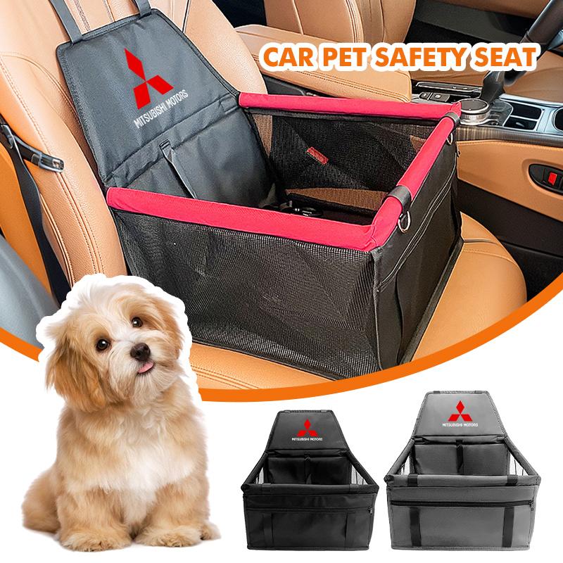 For Mitsubishi Car Seat Cover Foldable Hammock Pet Harness Bag Basket Stable Travel Safety Auto Seat Outlander Pajero Sport
