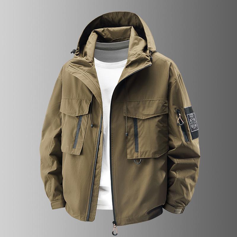 Men's Spring and Autumn Sunscreen Leisure Sunshade Hat Korean Edition Simple Outdoor Travel Mountaineering Jacket