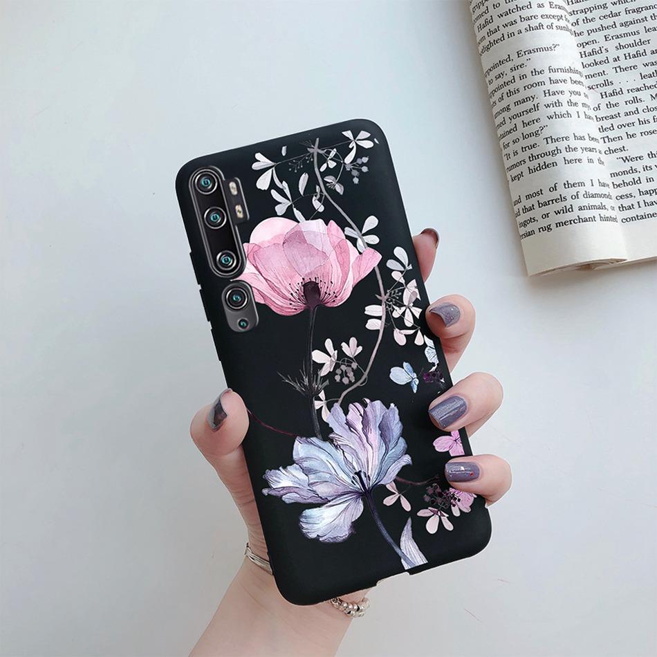Чехол-сердце с подсолнухом для Xiaomi Mi Note 10 Pro, Чехол-бампер, Силиконовая задняя крышка для Xiomi Xiaomi Mi Note 10 Note10 Pro, Чехол