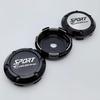 4pcs 66mm Sport Edition Logo Emblem Badge Car Wheel Center Caps Rims Hub Center Dust Cover Wheel Hubcaps Replace Car Accessories