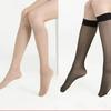 Ультратонкие черные шелковые чулки до икры больших размеров для женщин - Прочные, Утягивающие