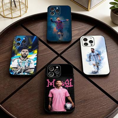 F-Футбол Лионель Месси-10 Чехол для телефона для iPhone 17,16,15,14,13,12,11 Plus,Pro Max,XS,Мягкий Силиконовый Черный Чехол