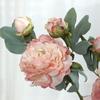 Baked Edge Simulation Peony Home Decoration Decoration Fake Flowers Living Room Bonsai Peony Flowers