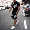 3D Print Men's Tracksuit O-neck Summer Tops and Shorts Sets Two Piece Jogger Outfit Fashion Man Clothing Set Clothes for Men
