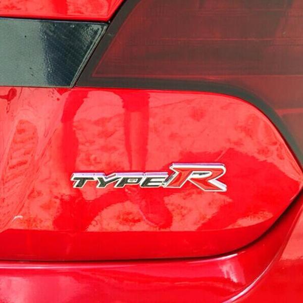 3D металлическая наклейка Type R, хромированный значок, автомобильная эмблема для CRV Accord Odeysey Crosstour FIT Jazz City Civic JADE Crider