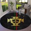 Portugal National Football Team Round Area Rug,Carpet Rug for Living Room Bedroom Sofa Playroom Decor,Non-slip Floor Mat