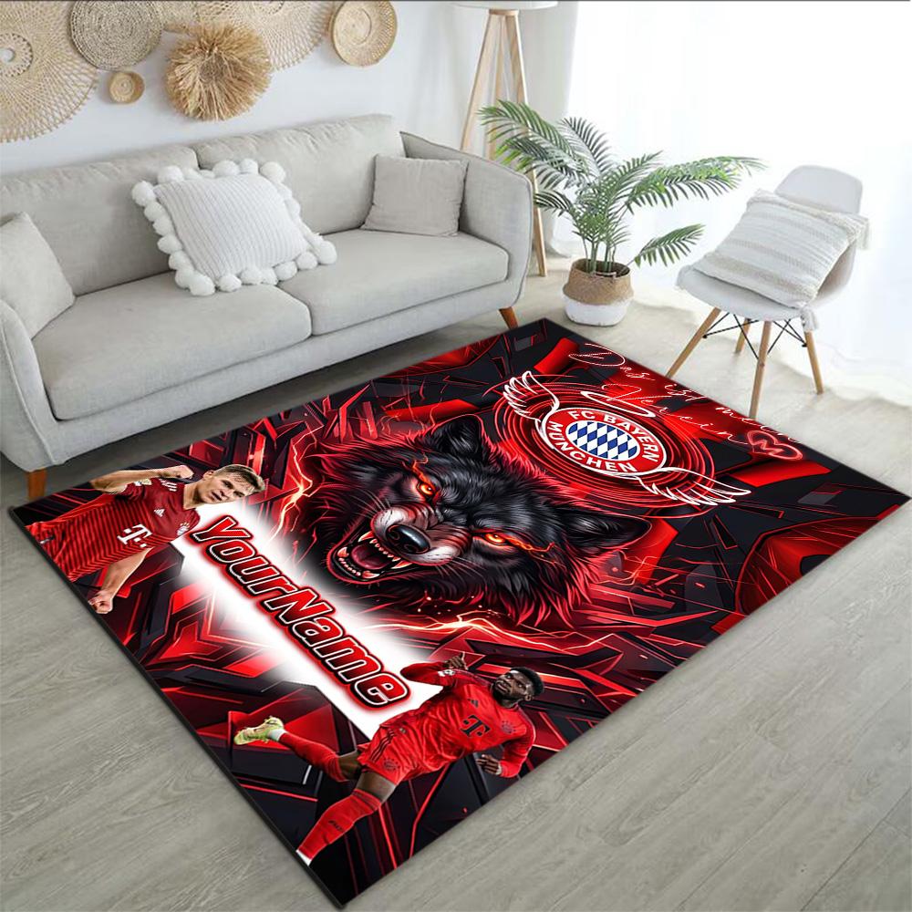 Fc Bayern München (14) Customize your name rug, office chair cushion, home bedroom living room gift.