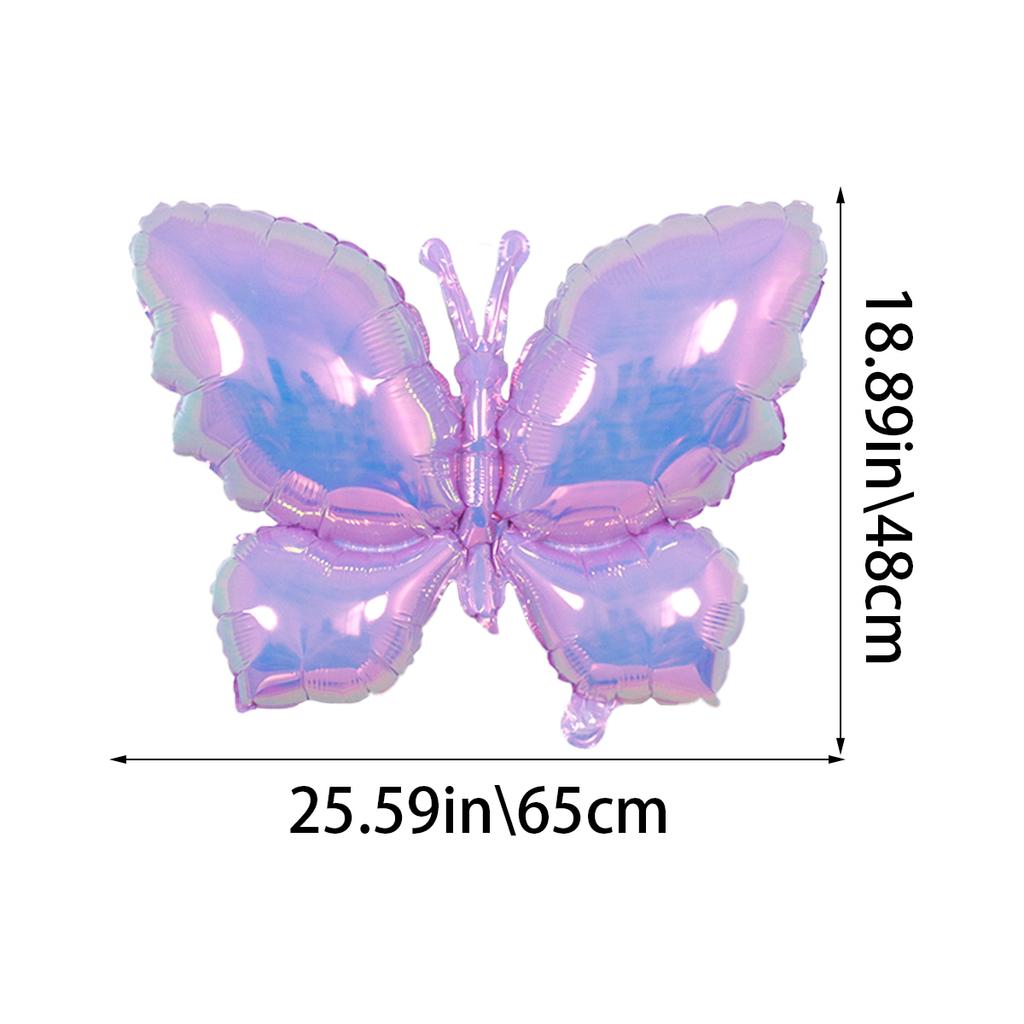 1 шт. разноцветный воздушный шар из алюминиевой фольги в виде бабочки подойдет для тематической вечеринки с бабочками, свадьбы, дня рождения, украшения подарка