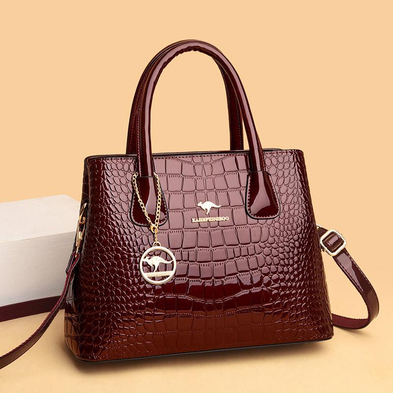 Женская сумка Сумки из натуральной кожи Женские роскошные сумки из крокодиловой кожи Женские сумки Дизайнерские сумки через плечо Женские ретро сумки-тоут