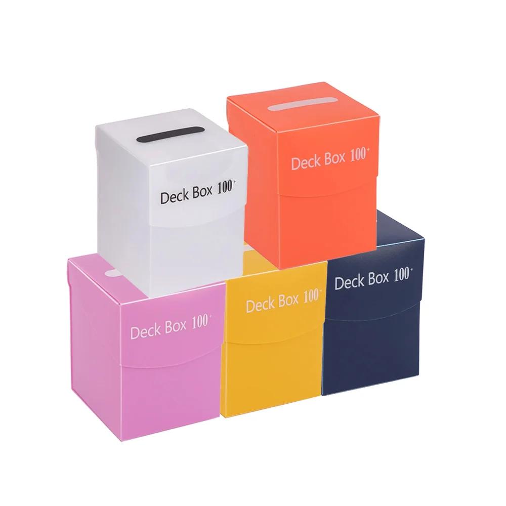 Multi Color Deck Case Hold Up 1000+ Sleeveless Cards Waterproof Durable Trading Card Storage for MTG TCG Cards whith 5 dividers