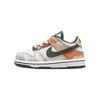 Детские кроссовки Dunk Low SE TD Sail Multi-Camo Multi-Color Vintage-Green Total-Orange DB1902-100