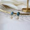 Серьги-капли Blue Water для женщин, короткие, стильные, высокого класса, холодные, серьги для женщин, легкая роскошь