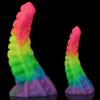 Светящаяся разноцветная анальная пробка в виде щупальца осьминога, мягкая силиконовая мужская и женская, специальная форма, устройство для мастурбации, секс-игрушка