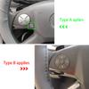Для Mercedes Benz ECS GLK R ML GL CLS SLK Class W204 W212 ABS хромированные автомобильные аксессуары, наклейки на внутреннюю кнопку колеса, крышка