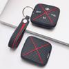 Silicone Smart Key Fob Cover for Zeekr Zeekr 001 Zeekr 009 Zeekr X Zeekr 007 with Keychain Honeycomb Texture Metal Keychain Smart Remote Key Protector
