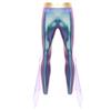 Mens Mermaid Pants King of the Seas Costume Elastic Waist Metallic Shiny Fishscale Print Tights Leggings