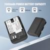 Camera LP-E6 LP-E6N Battery & Charger Kit with 2-slot Battery Charger + 2pcs LP-E6 Batteries 7.4V