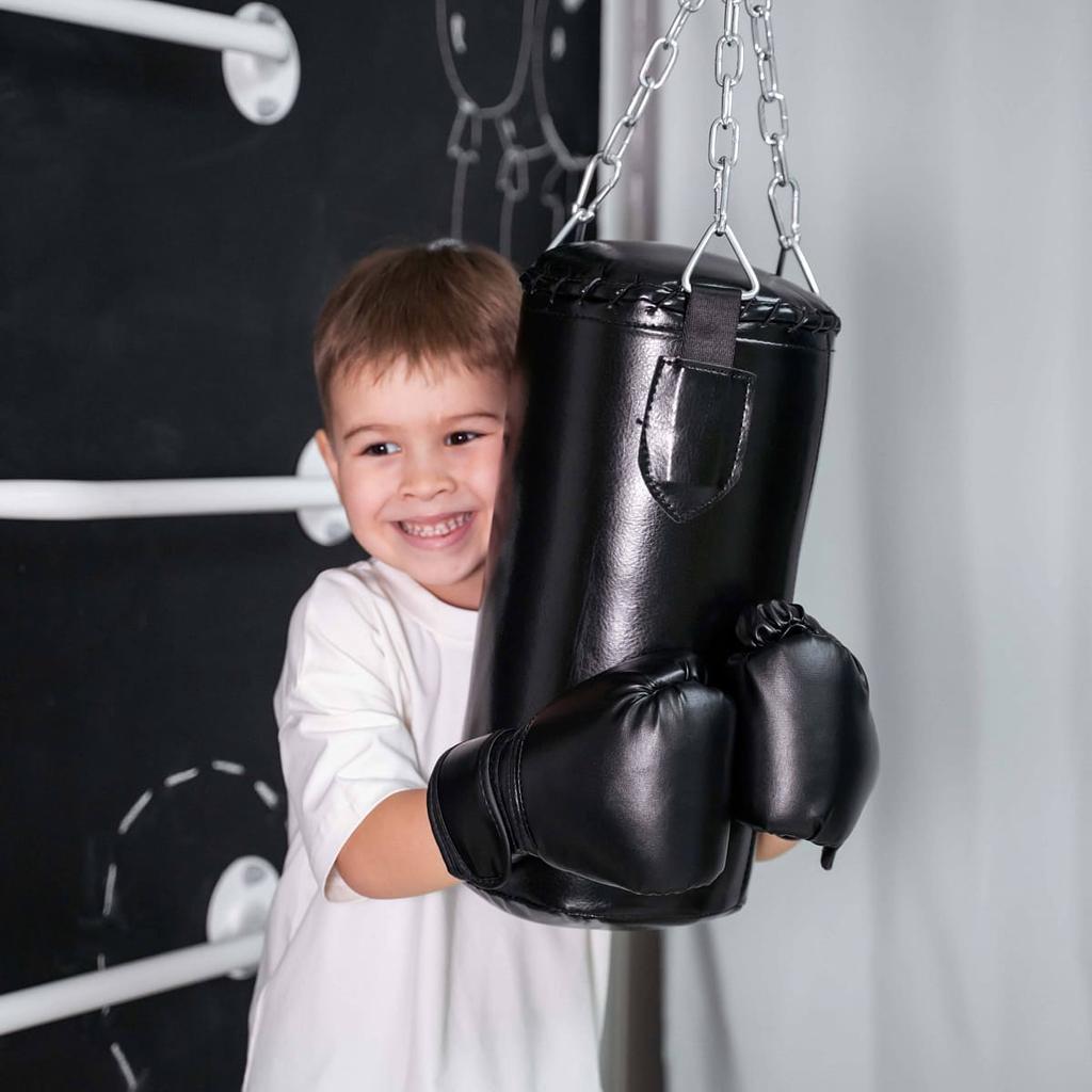 Children's Boxing Gloves - 6 - 8 Years Black