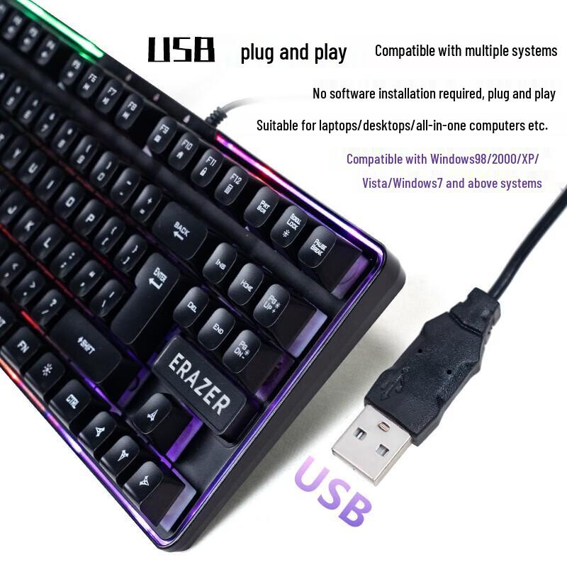 Lenovo K501 Wired Backlit Membrane Keyboard