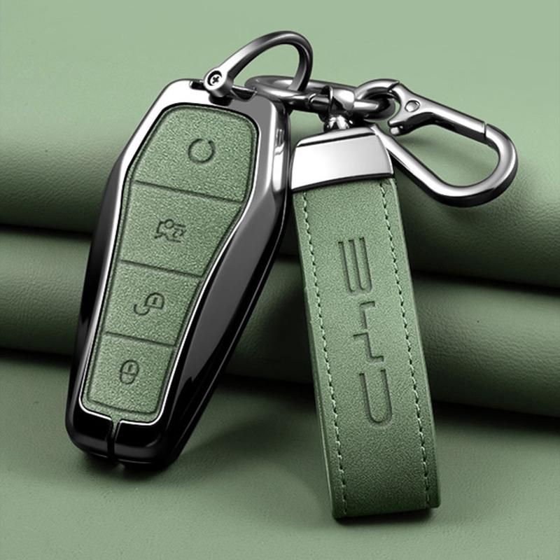Чехол-брелок из цинкового сплава для BYD Seal U DMI Song Plus Atto 3 Han EV Dolphin Mini Sealion 7 Защитный чехол для ключа Аксессуары