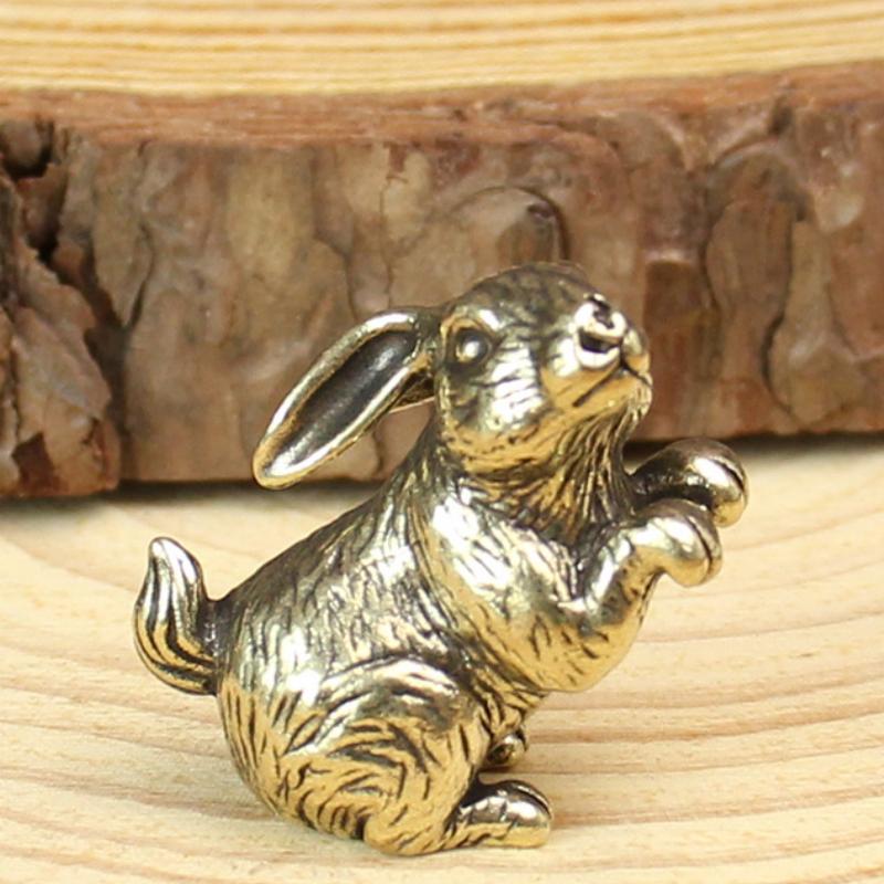 Латунные миниатюрные фигурки животных Зодиака, винтажное украшение для стола, украшение для дома и офиса, медная статуэтка, декор, ремесла