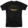 Batman Halftone Bat Logo T Shirt Licensed Comic Book Tee Black