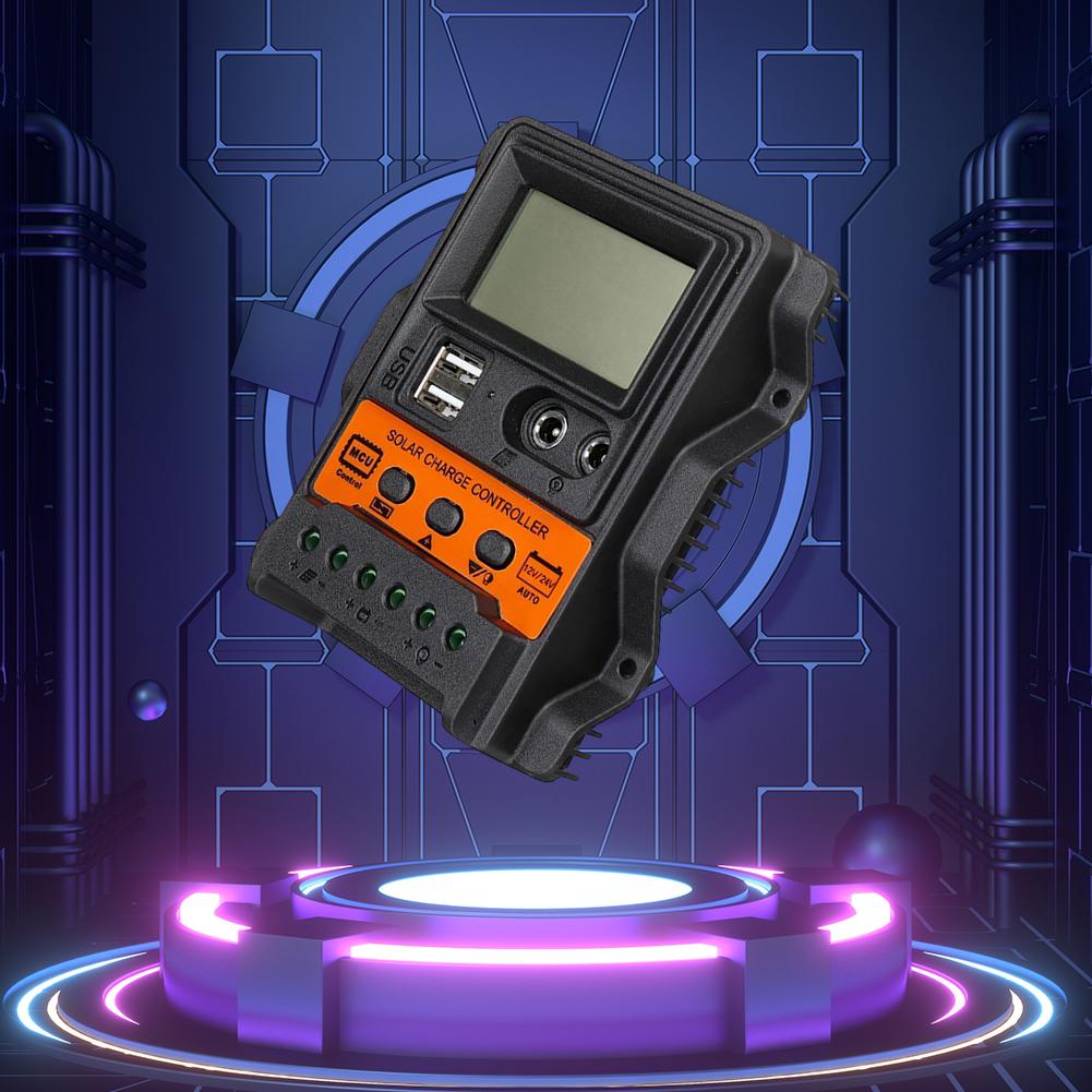 Солнечный регулятор 10А/20А/30А PWM Контроллер 3-ступенчатый PWM Регулятор солнечной панели аккумулятора Токовый PWM контроллер для солнечных панелей