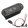 4x1pc 9V Battery Box for Electric Guitar Bass And Active Pickup With Connector