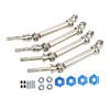 4pcs RC Metal Front and Rear CVD Drive Shaft with Couplers for Traxxas Slash 4X4 1/10 RC Car Upgrade Parts