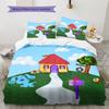Blue's Clues Pattern Bedding,Quilt Set Quilt Cover Pillowcase Home Birthday Gift (1 * duvet cover + 2 * pillowcase, without core)
