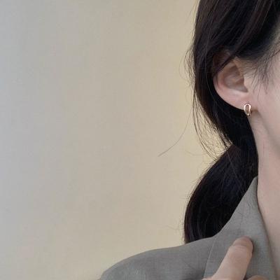 Простые и компактные серьги-пряжки для ушей, модные женские серьги в холодном стиле, серьги в корейском стиле, серьги для женщин