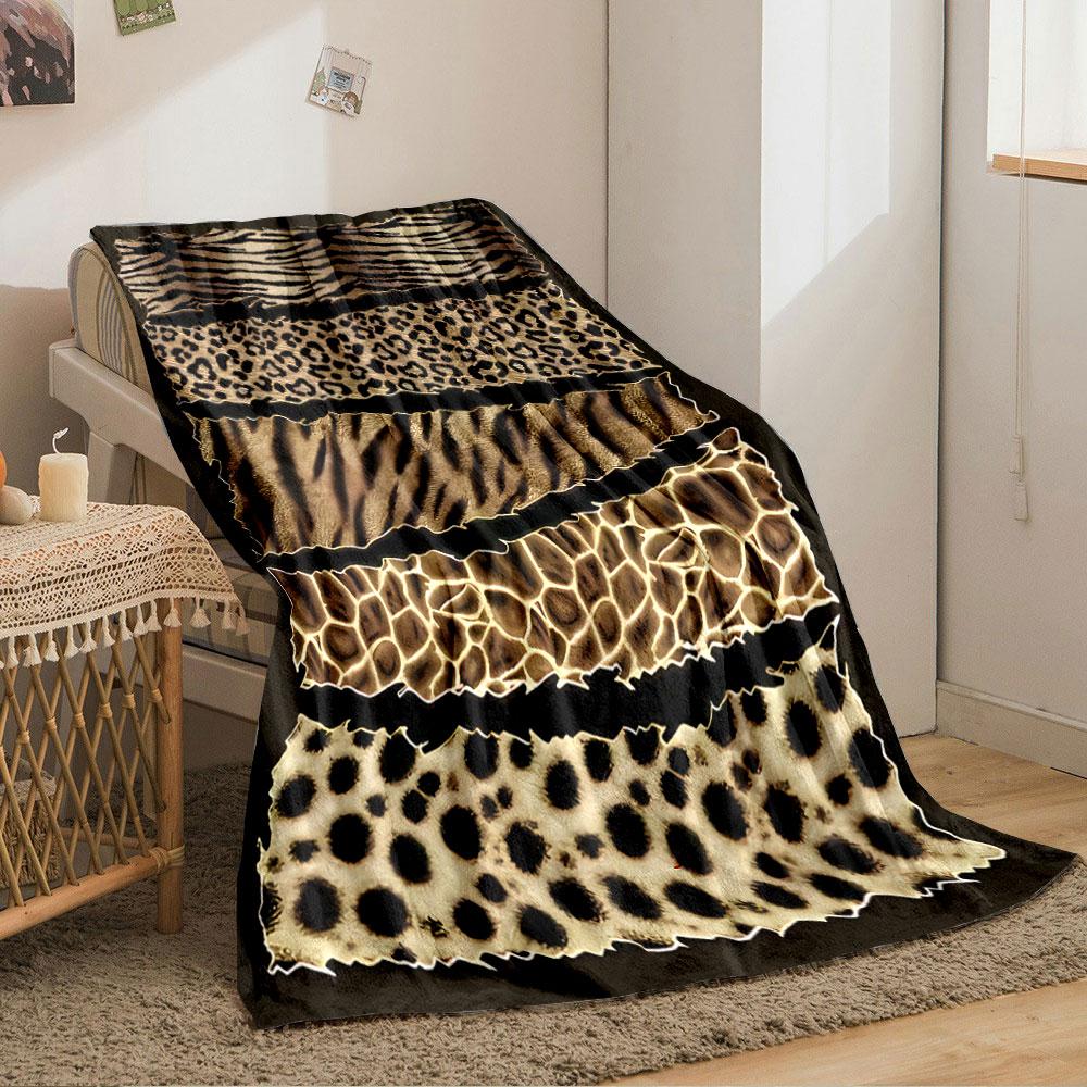 Animal Print Pattern Blanket for all seasons blanket lunch break throw gift