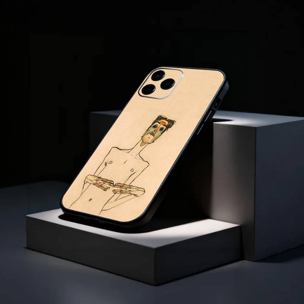 painter E-Egon S-Schiele   Phone Case Silicone Soft For IPhone 17 16 15 14 13 12 11 X XR Plus Pro Max Plus