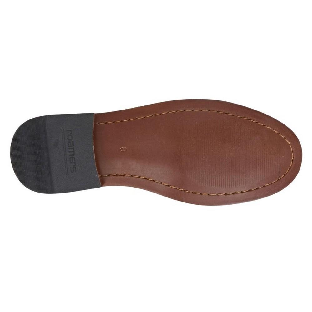 Roamers Мужские однотонные замшевые лоферы