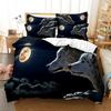 3D Wolf Bedding Set Animal Comfortable Duvet Quilt Cover Pillowcase Bedding Set Children Bedroom Decoration Home Textile