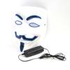 Cool V for Vendetta LED Light Up Mask More Colors For Choice Neon Glowing Hacker Mask for Halloween Cosplay Party 3