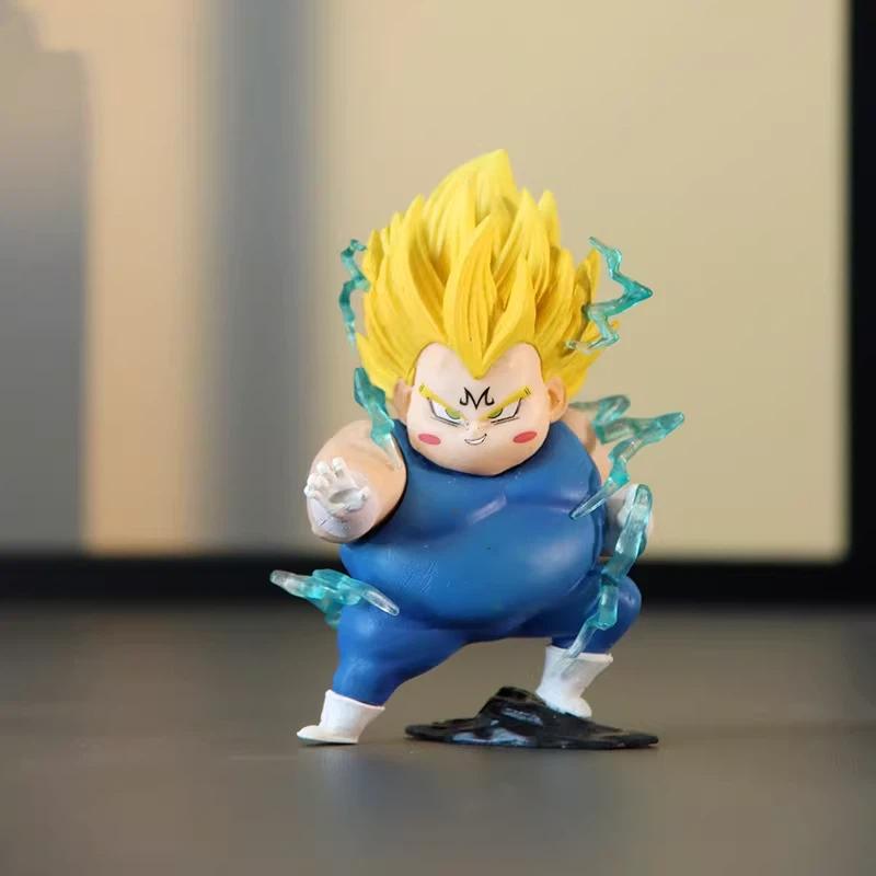 Набор из 8 Фигурок Dragon Ball Пухлые Чиби Гоку Веджета Фриза Буу Селл Смешные Аниме Фигурки Модель Настольное Украшение Милые Подарки