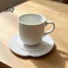 Pumpkin Shaped Table Pads Handmade Crochet Coasters for Mugs Bowls, Heat Resistant Yarn Decorative Desk Drink Mats Autumn Decor, Fall Seasonal Setting