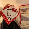 Sanrio Hello Kitty Косметичка Мультяшная Милая Большая Вместимость Складная Хранение Дорожная Сумка Kawaii Портативная Ручная Сумка