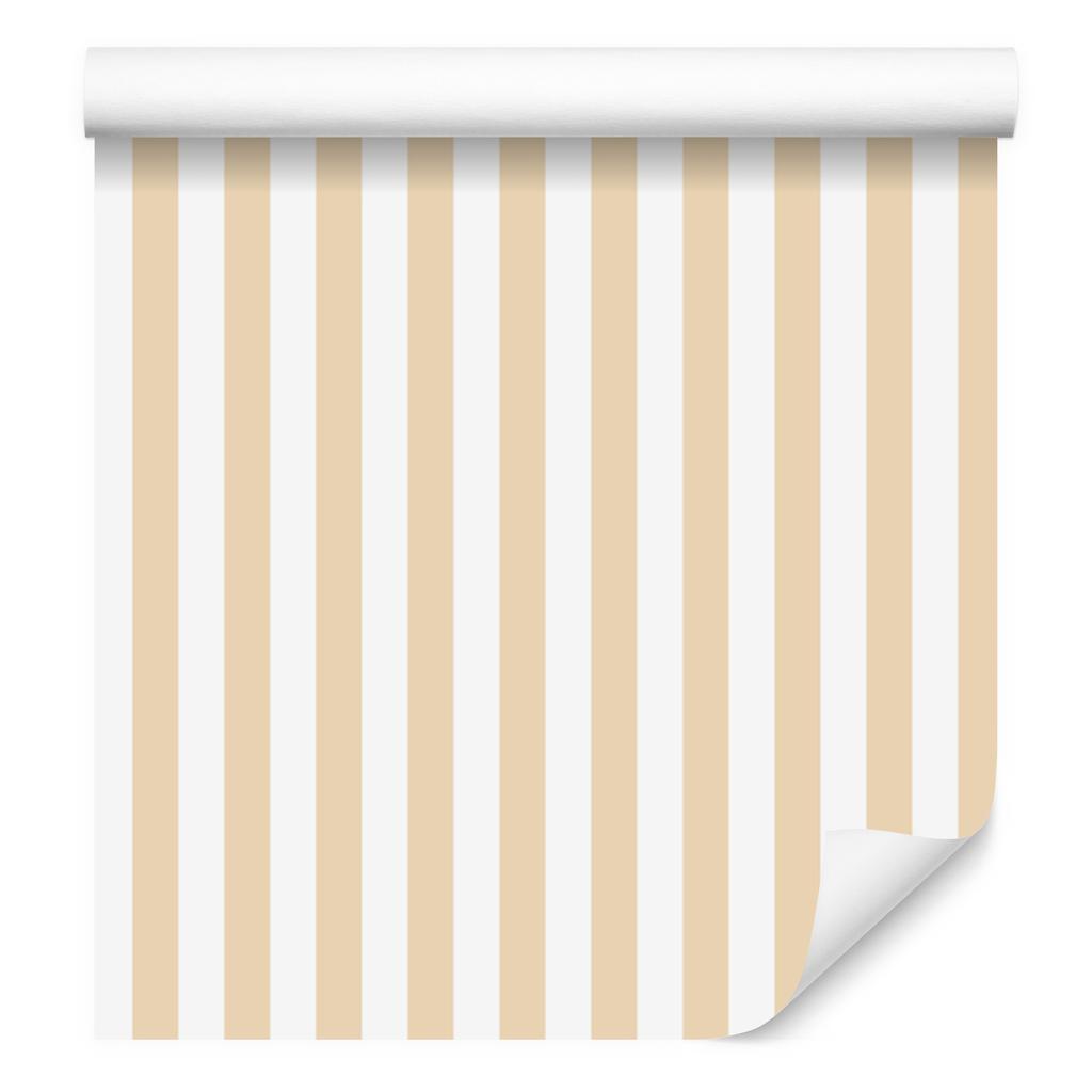 Striped Cream Wallpaper, Cream Center for Living Room and Bedroom 50x1000