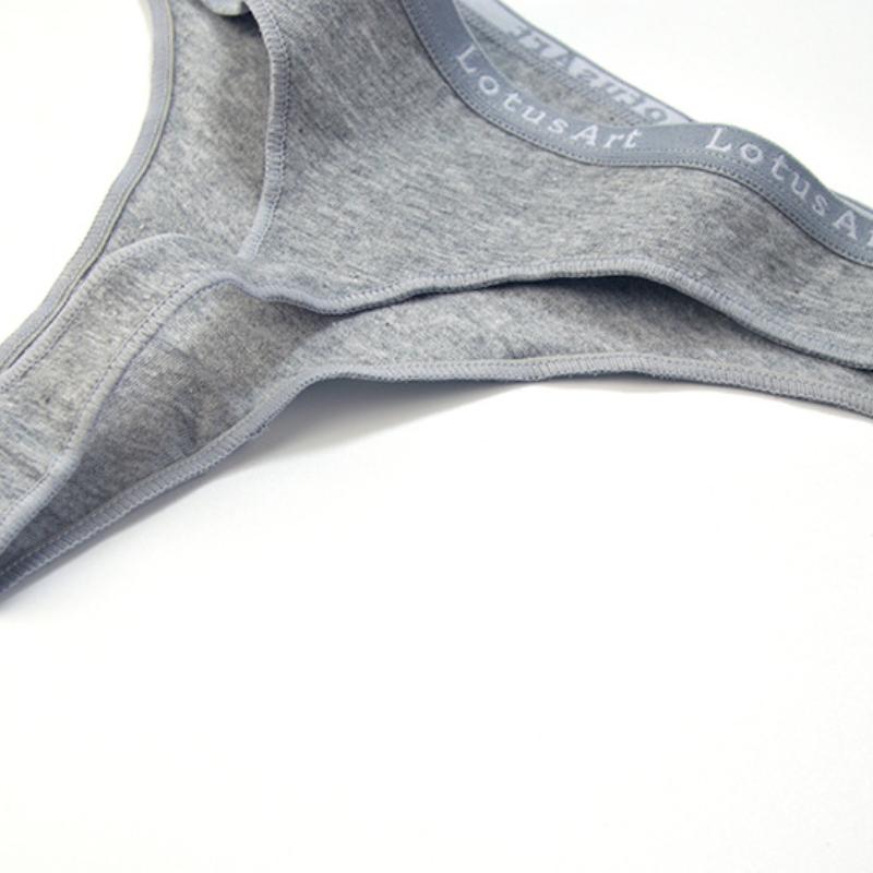 Сексуальное женское нижнее белье с заниженной талией Pure Desire Letter Temptation из хлопка, удобное эластичное нижнее белье