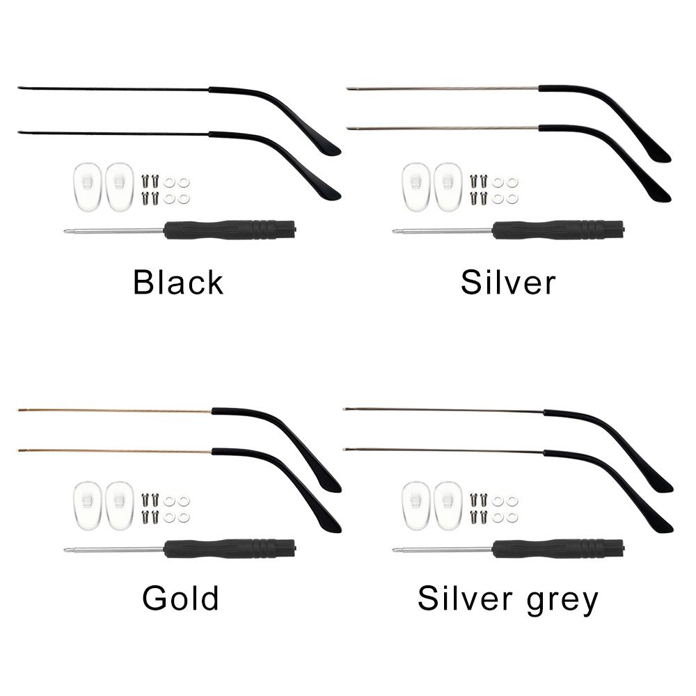 1 Pair Metal Universal Anti-Slip Spectacle Frame Eyewear Accessories Glasses Arm Replacement Leg
